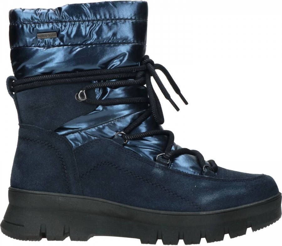Tamaris Comfort Veterboot Dames Blauw