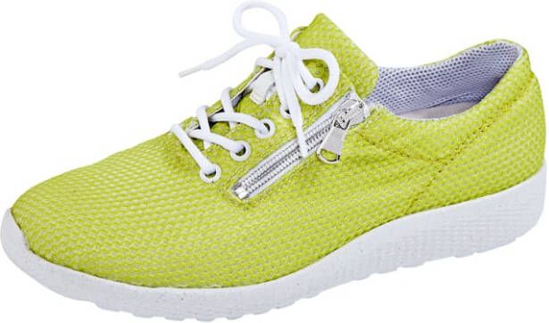 Waldläufer Veterschoen met gerecyclede EVA zool Lichtgroen