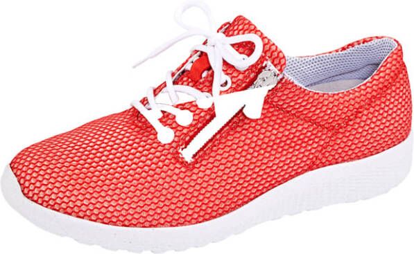 Waldläufer Veterschoen met gerecyclede EVA zool Rood