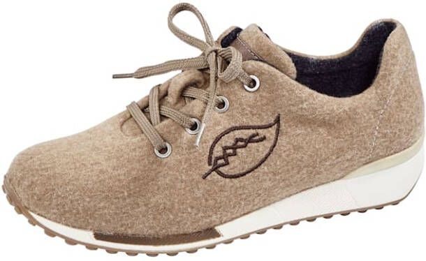 Waldläufer Veterschoen van merinoswol Beige