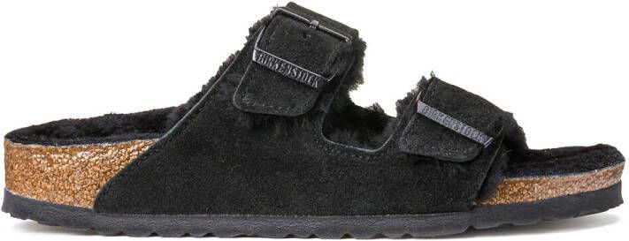 Birkenstock Pantoffels Arizona VL Sheepskin Narrow Zwart