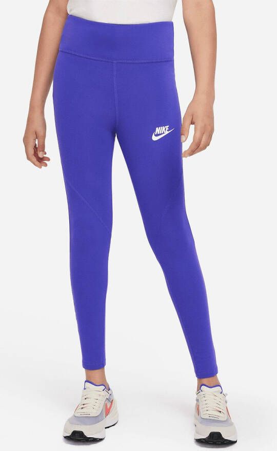 Nike Sportswear Favorites Legging met hoge taille voor meisjes Carbon Heather/White Kind