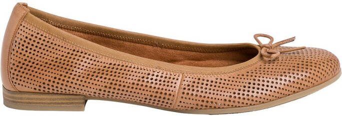 tamaris Ballerina's in leer
