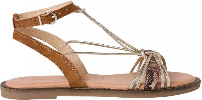 tamaris Platte sandalen, multi bandjes