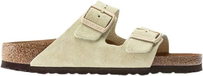 Birkenstock Slippers Arizona van suèdeleer, schoenwijdte smal