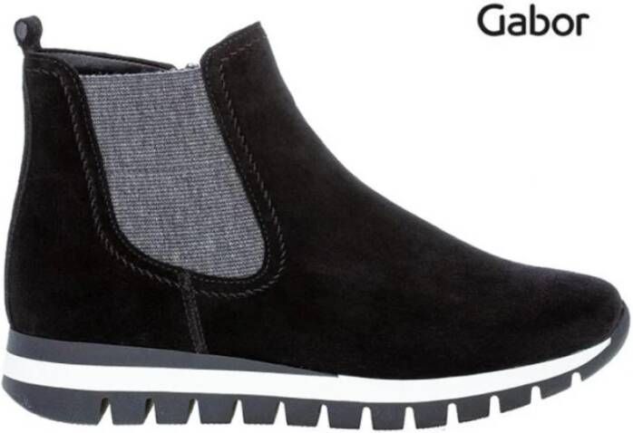 Gabor Chelseaboots Zwart Dames