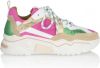 DWRS LABEL PLUTO Sneakers wit/roze/groen online kopen