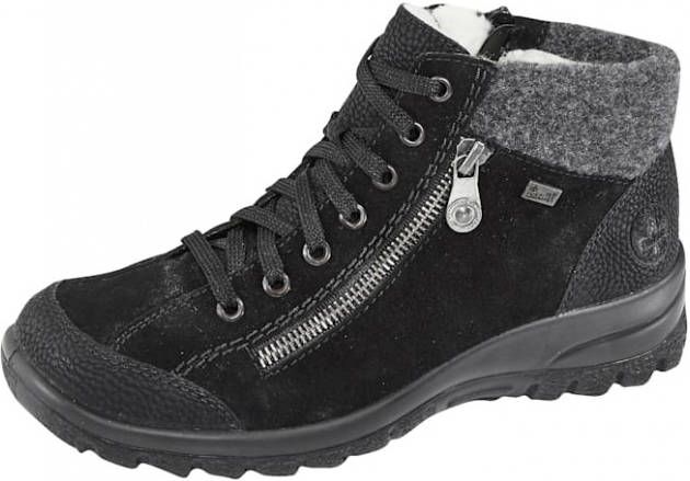 Rieker Winterlaarzen met schachtrand van vilt en tex