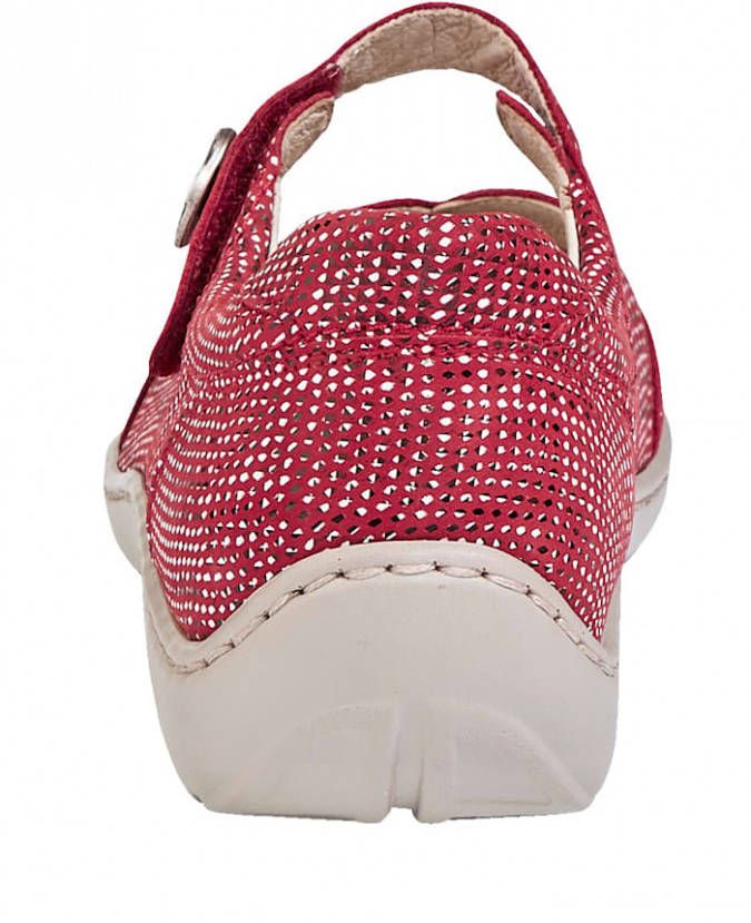 Waldläufer Klittenbandschoen met Proaktiv voetbed Rood