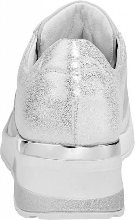 Waldläufer Veterschoen met luchtgepolsterde zool Zilverkleur