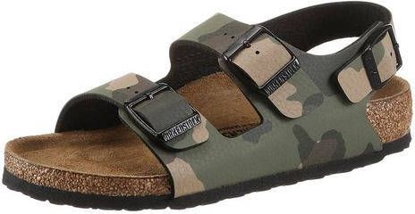 Birkenstock Sandalen Milano kids desert soil camo met gespsluitingen