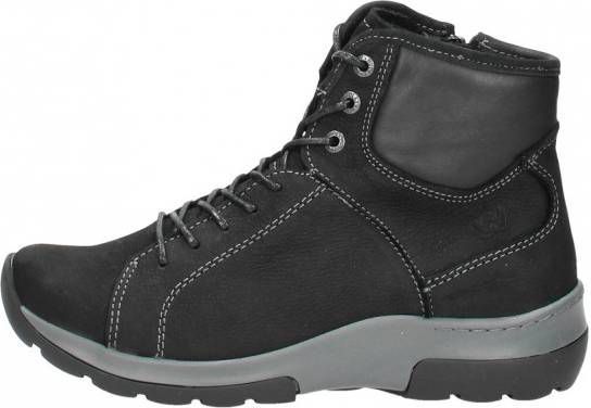 Hoge Sneakers Wolky 03026 Ambient 11000 zwart nubuck