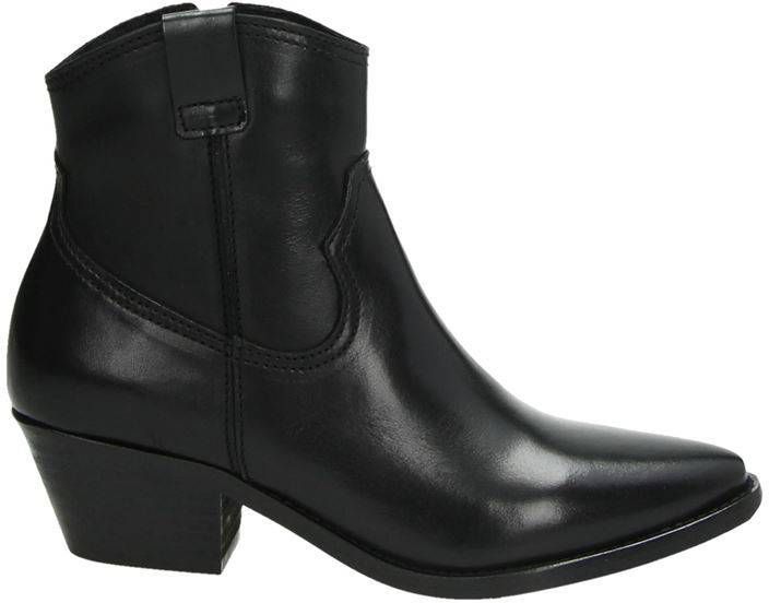 Nelson leren cowboy laarzen zwart - Damesschoenensales.be