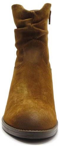 Aqa Enkellaarsjes cognac Suede