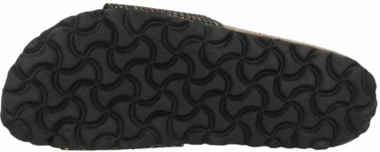 Birkenstock Slippers Madrid shiny python met voorgevormd voetbed, schoenwijdte smal