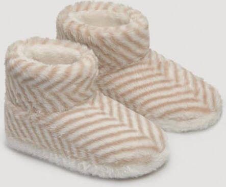 Confetti Pantoffels dames streep | slippers hoog model