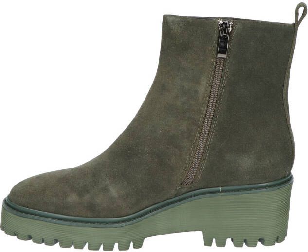 Di lauro Narcis Green Cow Suede Boots