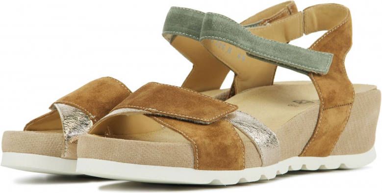 Durea 7403 025H Bruin Groen H Wijdte Sandalen