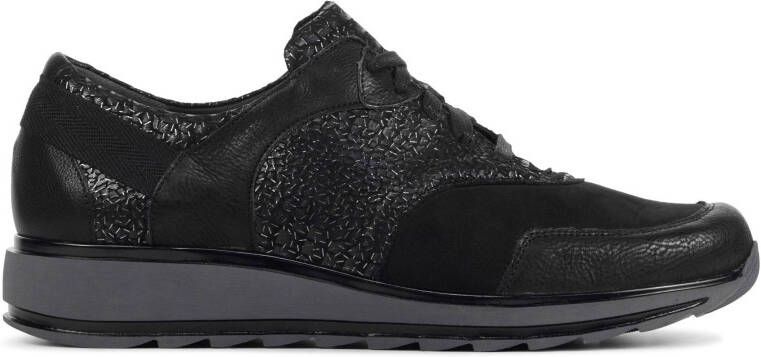 Durea 6225 685H Zwart H Wijdte Veterschoenen