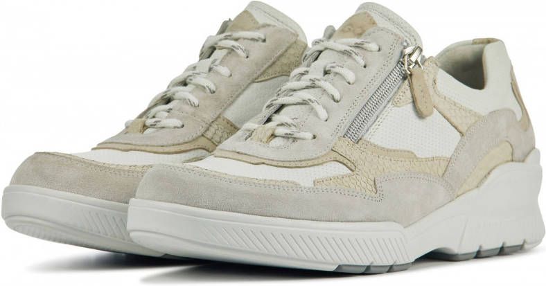 Durea 6252 685H Wit H Wijdte Veterschoenen