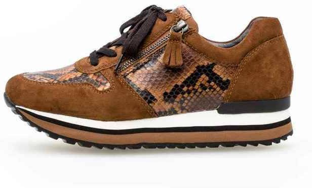 Gabor Sneaker Dames Bruin/Cognac/Multi/Zwart