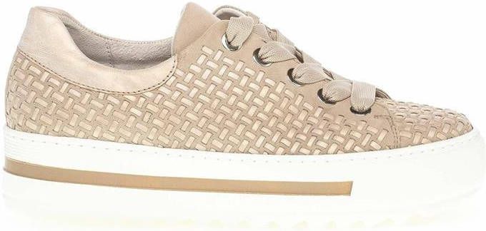 Gabor Beige Veterschoenen Wijdte G
