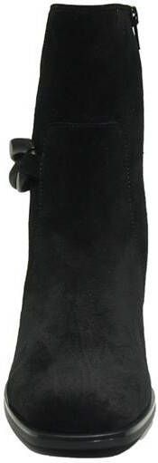 Gabor Enkellaarsjes zwart Suede 192404