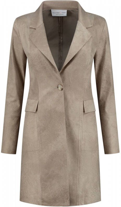 Helena Hart Single breasted blazer , Beige, Dames