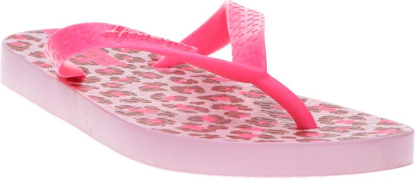 Ipanema Classic Kids teenslippers met panterprint roze