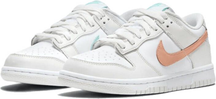 Nike Dunk Low White Bone Peach Aqua(Gs)Nike, Wit, Dames