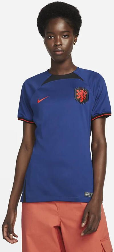Nike Nederland 2022/23 Stadium Uit Dri FIT voetbalshirt voor dames Blauw