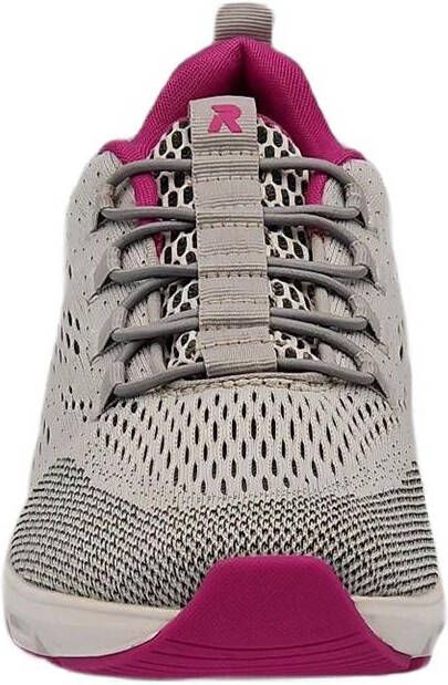 Rieker R evolution Sneaker Grijs/Roze