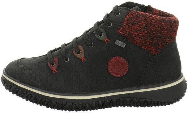 Rieker Hoge veterschoen Zwart