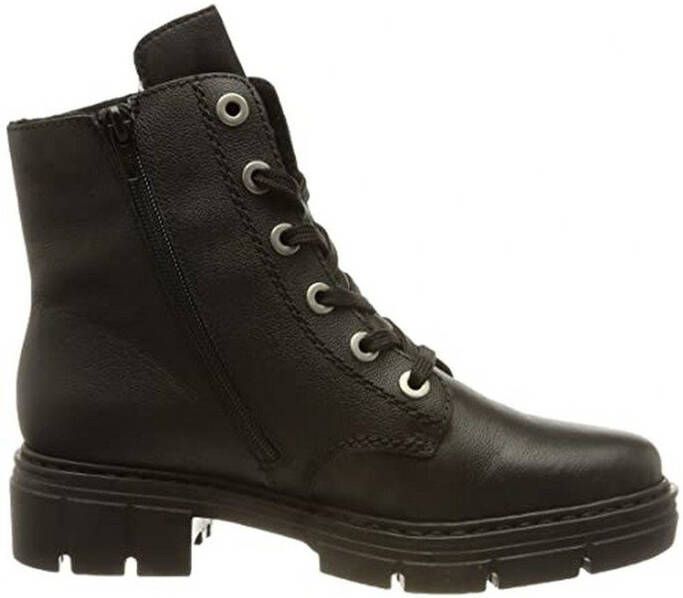 Rieker Casual Leather Booties , Zwart, Dames
