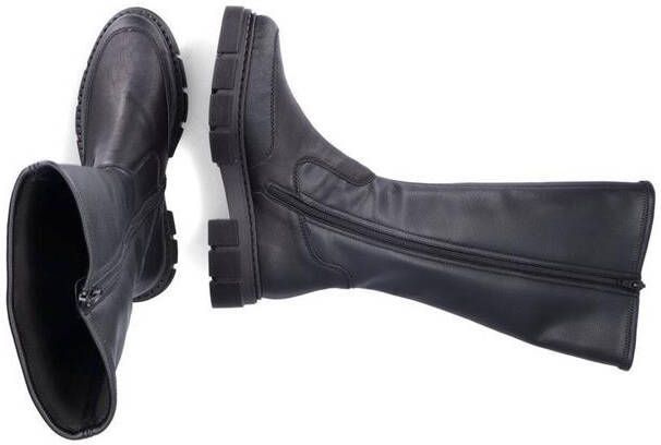 Rieker Zwarte casual gesloten laarzen , Zwart, Dames