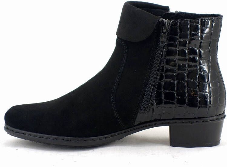 Rieker Enkellaars Dames Zwart