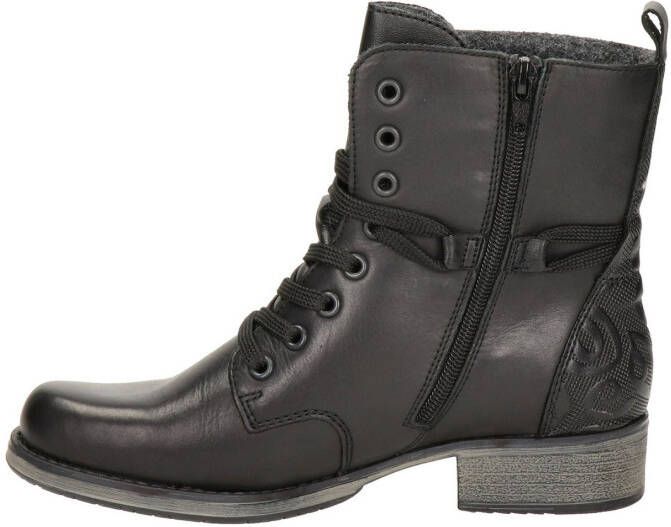 Rieker Enkellaarsjes Zwart Dames