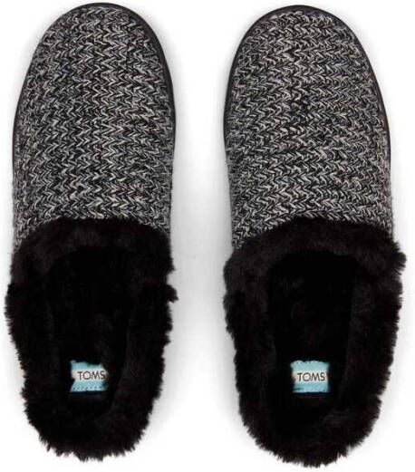 TOMS Gezellige gebreide pantoffel , Grijs, Dames