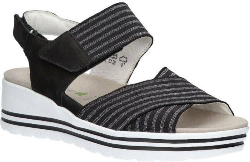 Waldlaufer Zwarte Sandalen Michelle Wijdte H