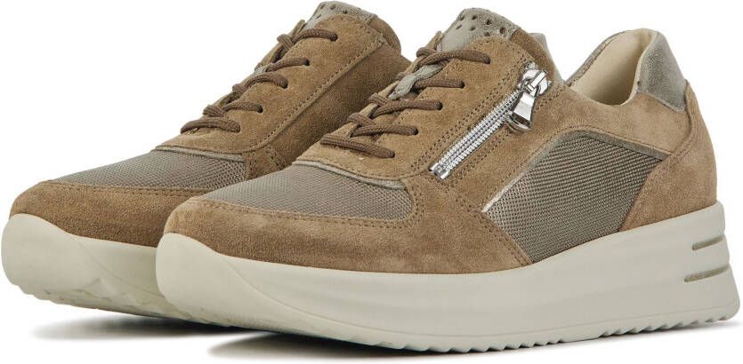 Waldlä, ufer Dames leren dames sneakers 755001 combi