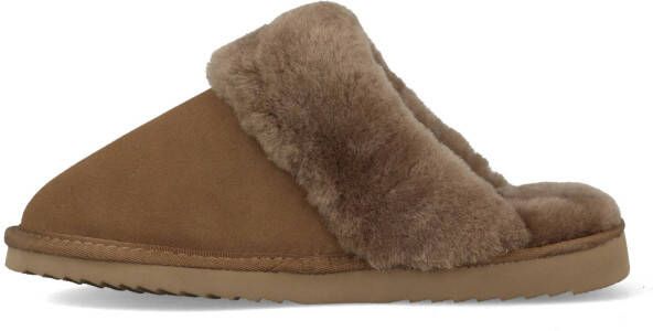 Warmbat Pantoffels flurry fls321055 mud bruin