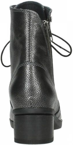 Enkellaarzen Wolky 01377 Forth 81280 metaalgrijs leer