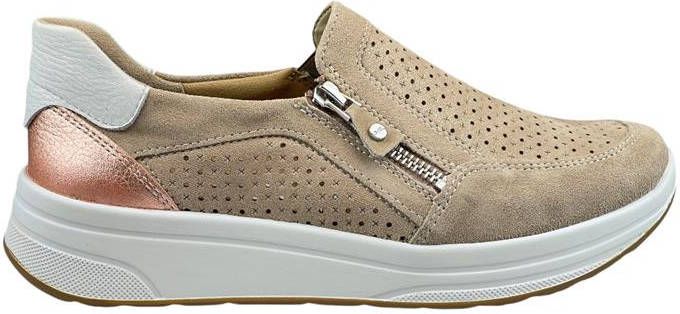 Ara loafers Sapporo 12 32448 78 H leest beige suede , Beige, Dames