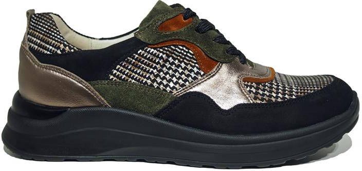 Waldlaufer Zwarte Sneakers Rosa Wijdte H